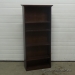Walnut Tone 60" 5 Shelf Bookcase with Adjustable Shelves